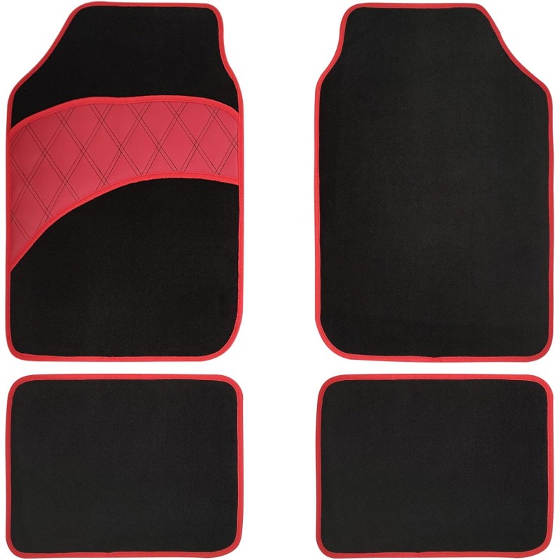 4 Pcs Car Floor Mats All Weather Universal Fit Car Mats Full Set for Car SUV Van & Truck