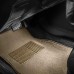 Car Floor Mat 4 Piece Set Driver's Seat with Heel Pad Deluxe Front 66 x 43 cm Rear 32 x 43 cm Beige