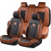 Leather Seat Covers, Seat Covers Full Set, Car Seat Protectors 5 Seats,Automotive Seat Covers Fit for Most Cars Trucks