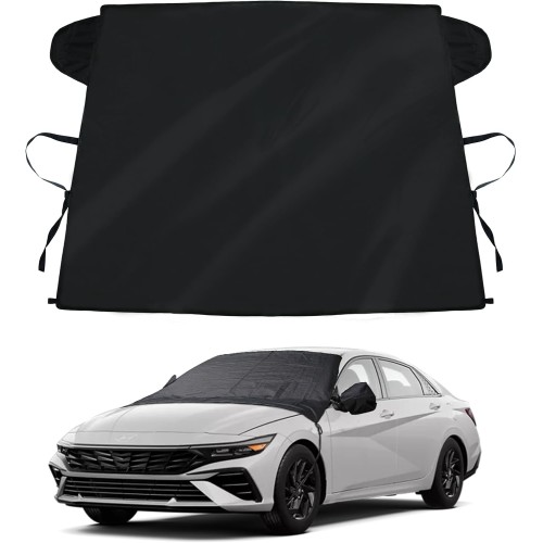 Windshield Cover for Ice and Snow, Windshield Cover 600D Oxford Windshield Window Snow Protector